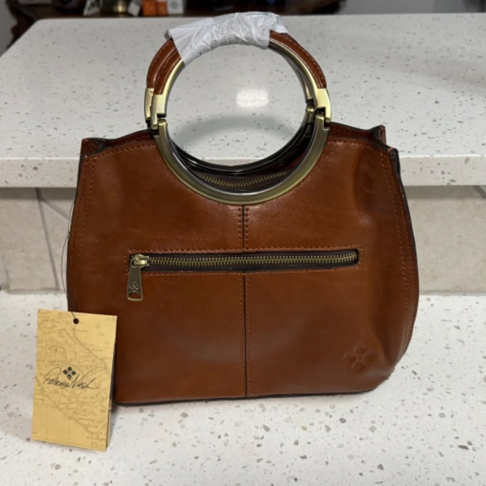 NWT Patricia Nash Leather Tooled Handbag